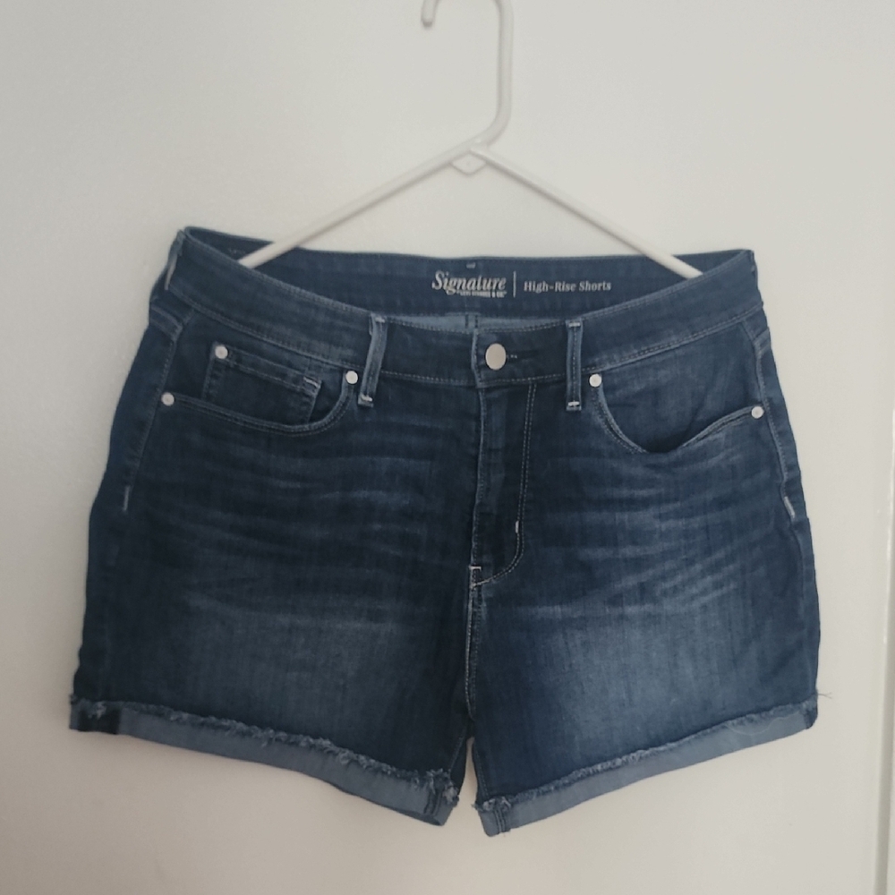 Signature Blue Jean Shorts with Stretchy Denim